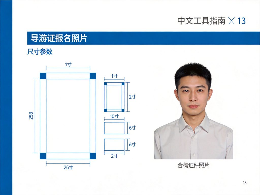 2026导游证报名照片尺寸要求及制作流程相关场景示意图