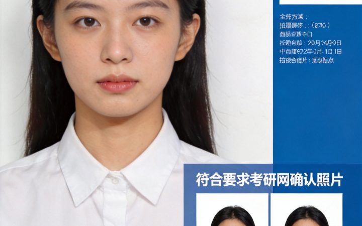 2026年考研网上确认本人照片要求整理相关场景示意图