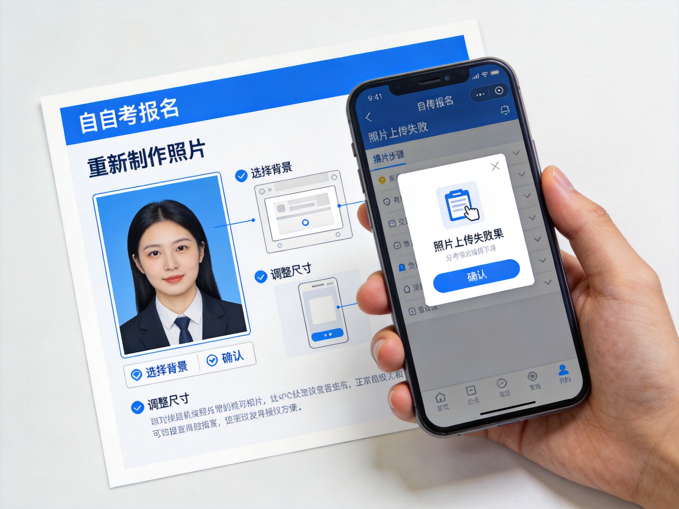 2026年自考报名照片上传不了怎么办 排查与解决方法相关场景示意图