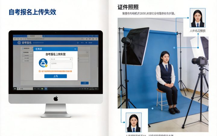 2026年自考报名照片上传失败排查与处理内容配图
