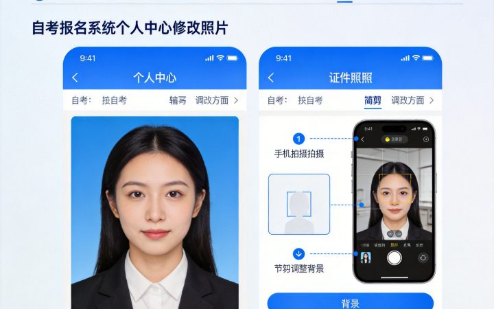 2026年自考报名照片上传错了怎么办相关场景示意图