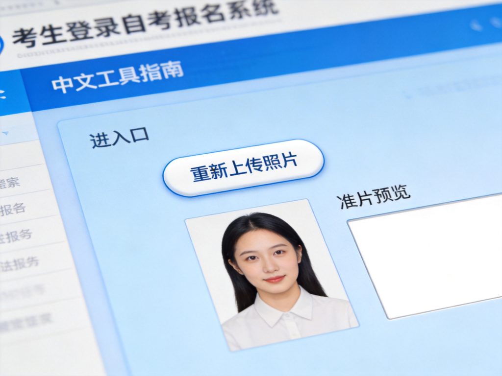 2026年自考报名照片上传错了怎么办 处理方法与要求相关场景示意图