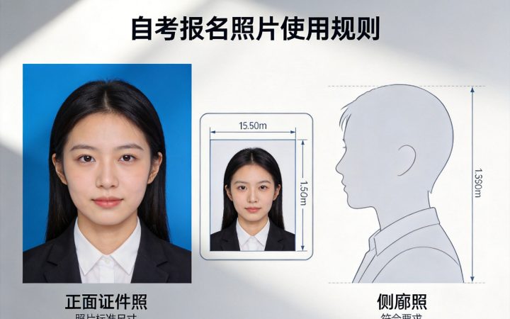 2026年自考报名照片会用在准考证上吗相关场景示意图