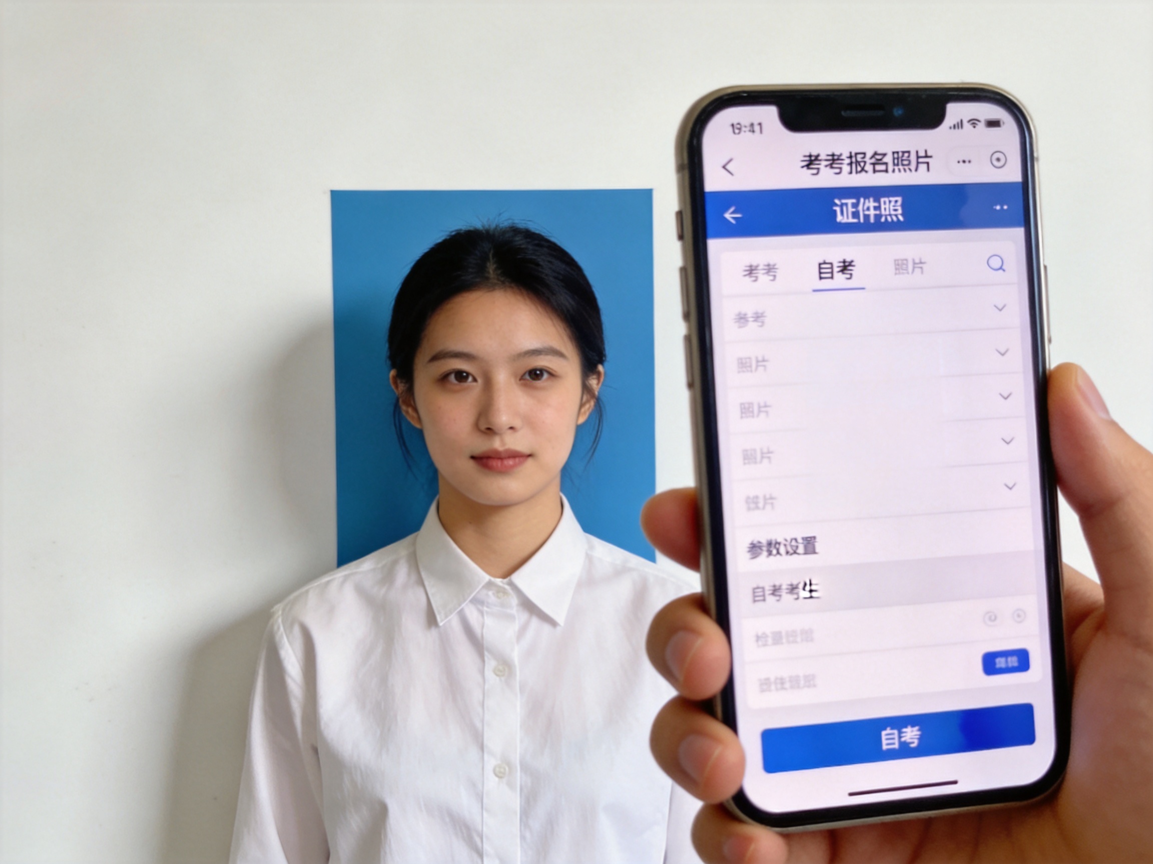 2026年自考报名照片可以美颜吗相关场景示意图