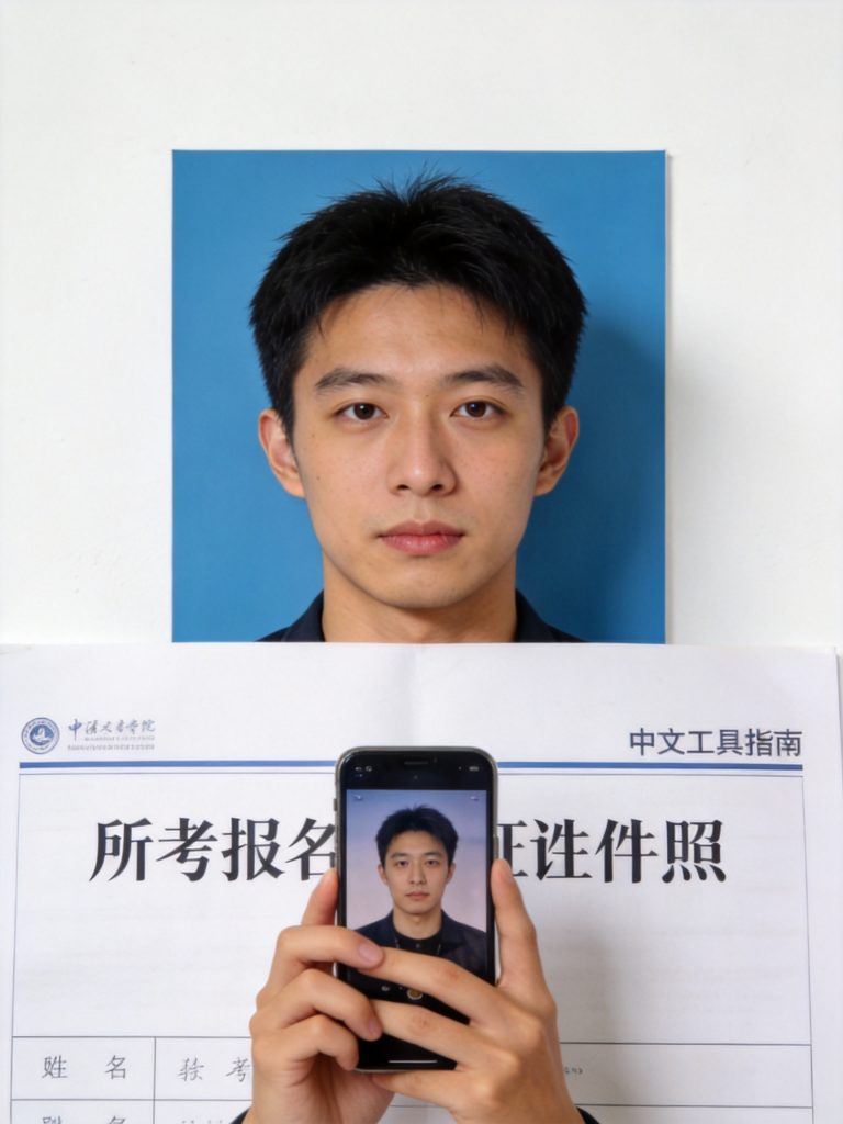 2026自考报名照片手机怎么拍：2026年自考报名照片手机拍摄制作指南相关场景示意图