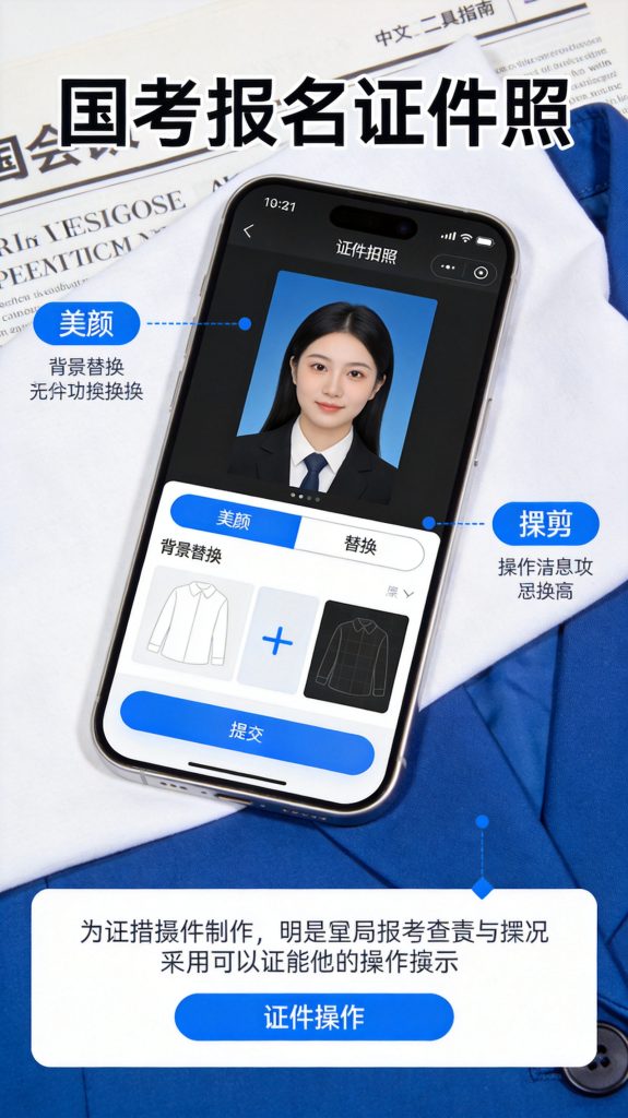 2027国考报名照片尺寸要求及准备指南相关场景示意图