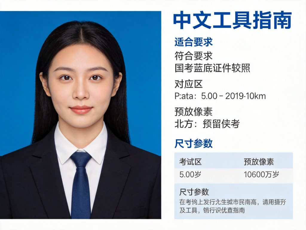 2027国考照片像素要求：2027国考报名照片像素要求及制作参考相关场景示意图