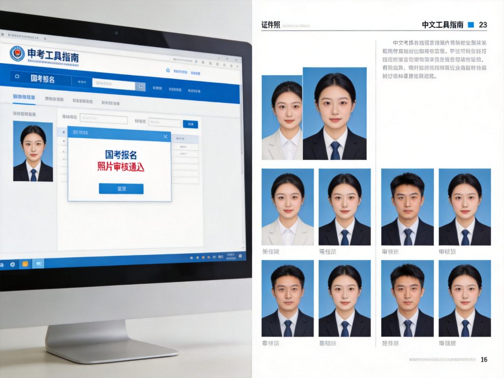 2027国考照片审核不通过怎么办相关场景示意图