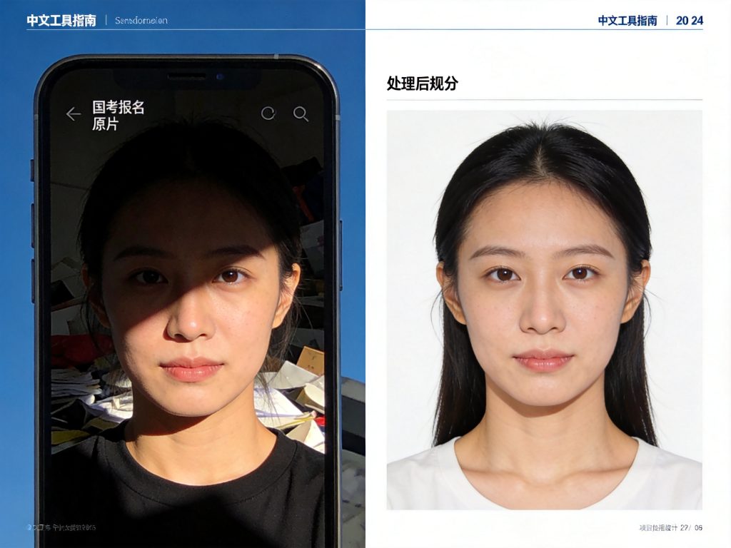 2027国考缴费确认及照片处理指南相关场景示意图