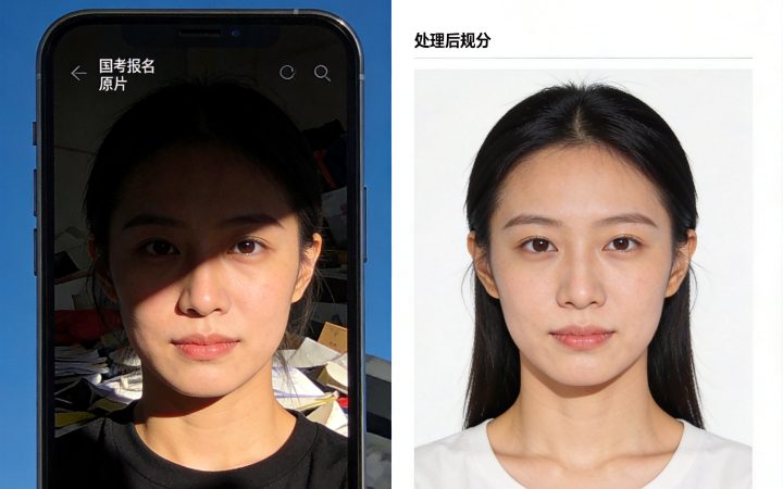 2027国考缴费确认及照片处理指南相关场景示意图