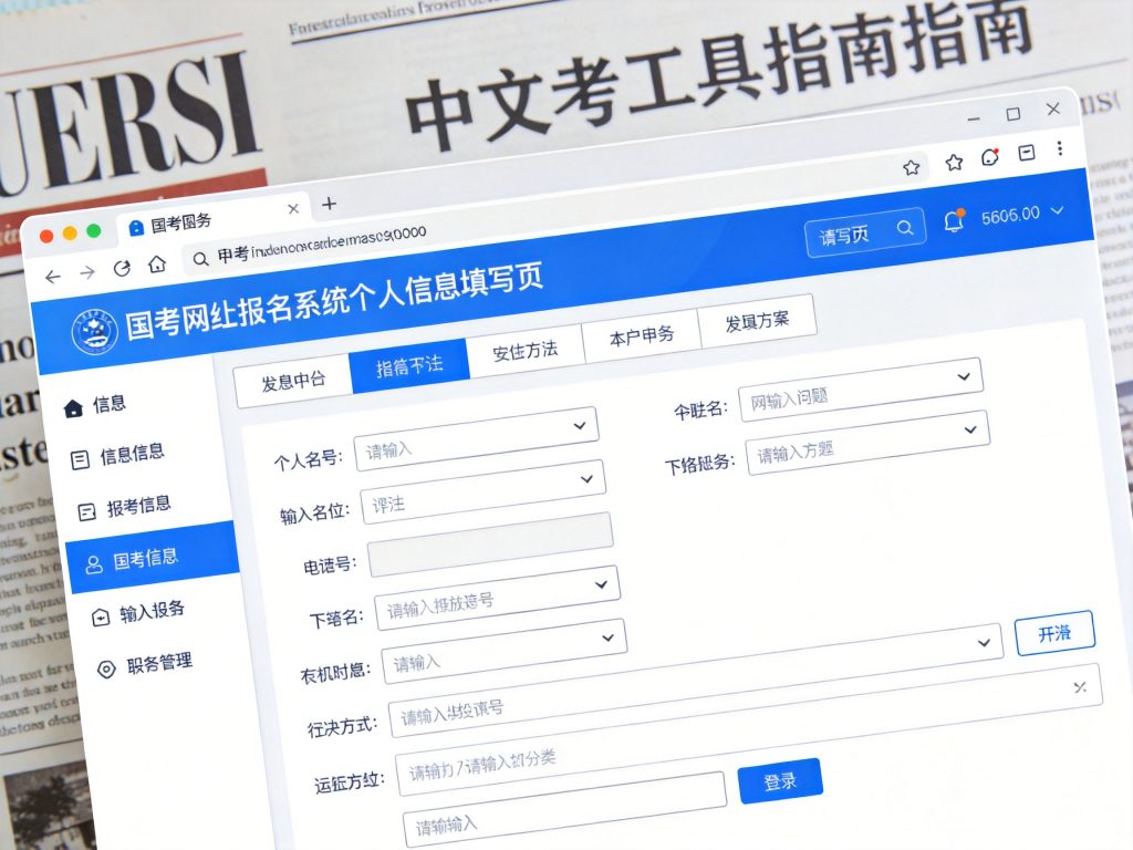 2027年国家公务员考试报名通用流程指南相关场景示意图