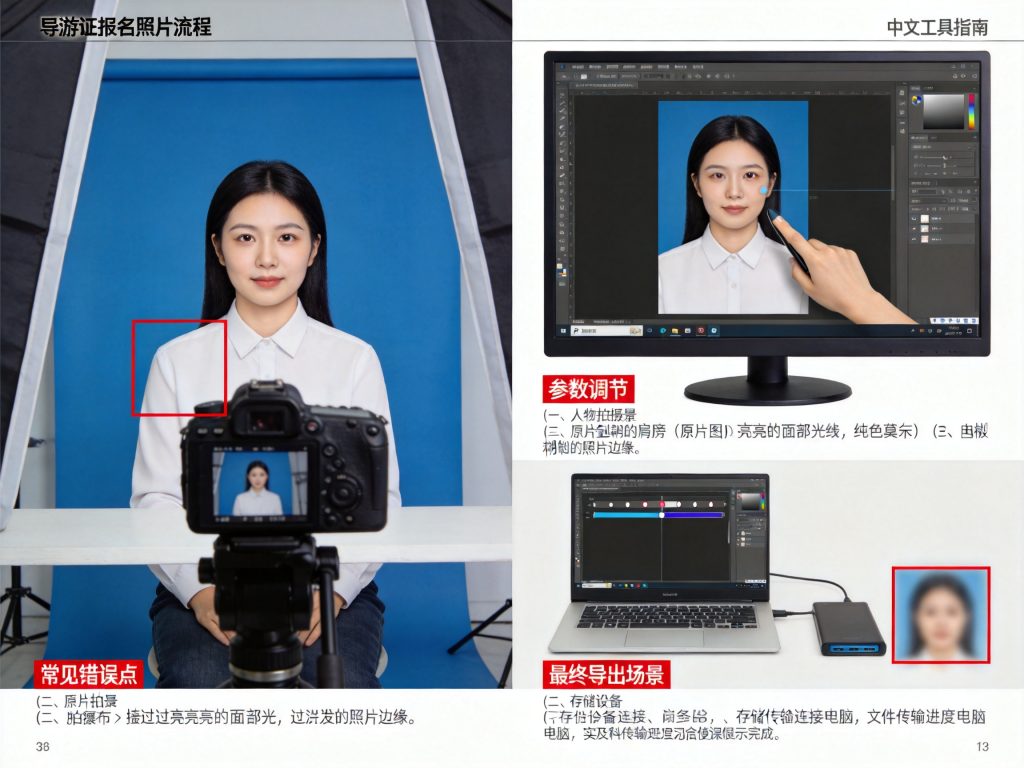 导游证报名照片总被退回？常见原因整理好了：2026年导游证报名照片被退回原因及解决指南相关场景示意图
