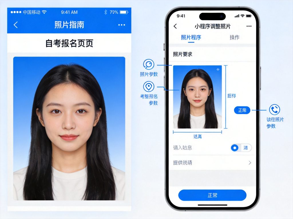 自考报名照片一直审核不通过：2026年自考报名照片审核不通过处理指南相关场景示意图