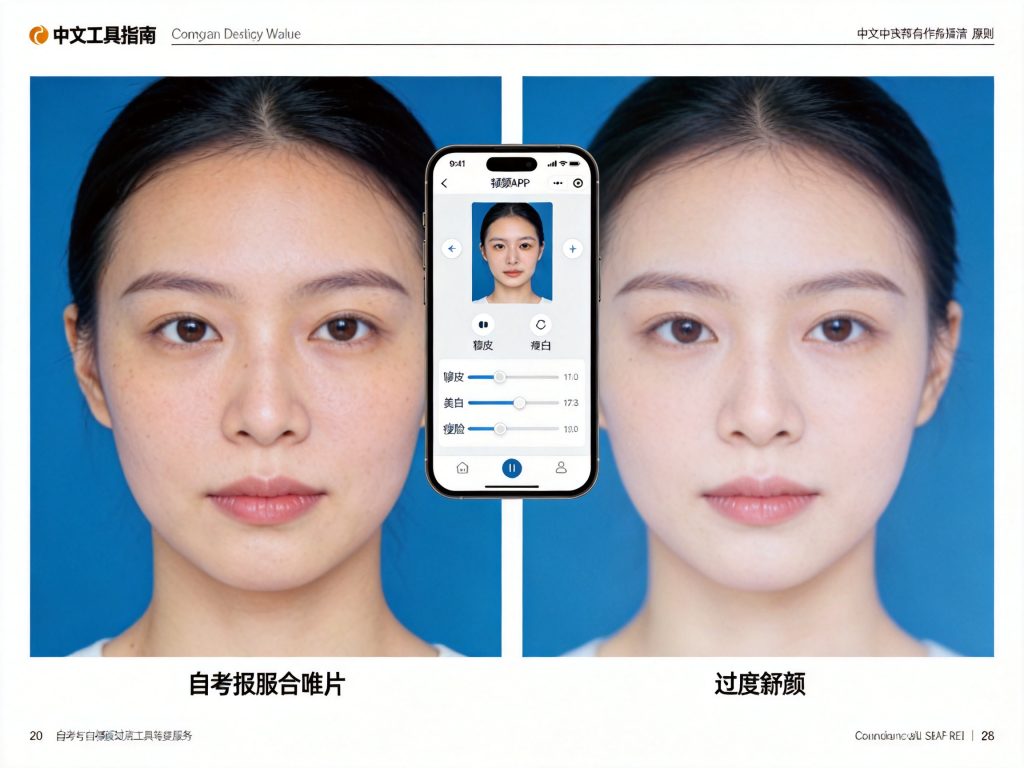 自考报名照片过度美颜能通过吗：2026年自考报名照片：过度美颜能通过审核吗相关场景示意图