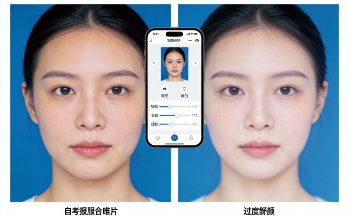 自考报名照片过度美颜能通过吗：2026年自考报名照片：过度美颜能通过审核吗内容配图