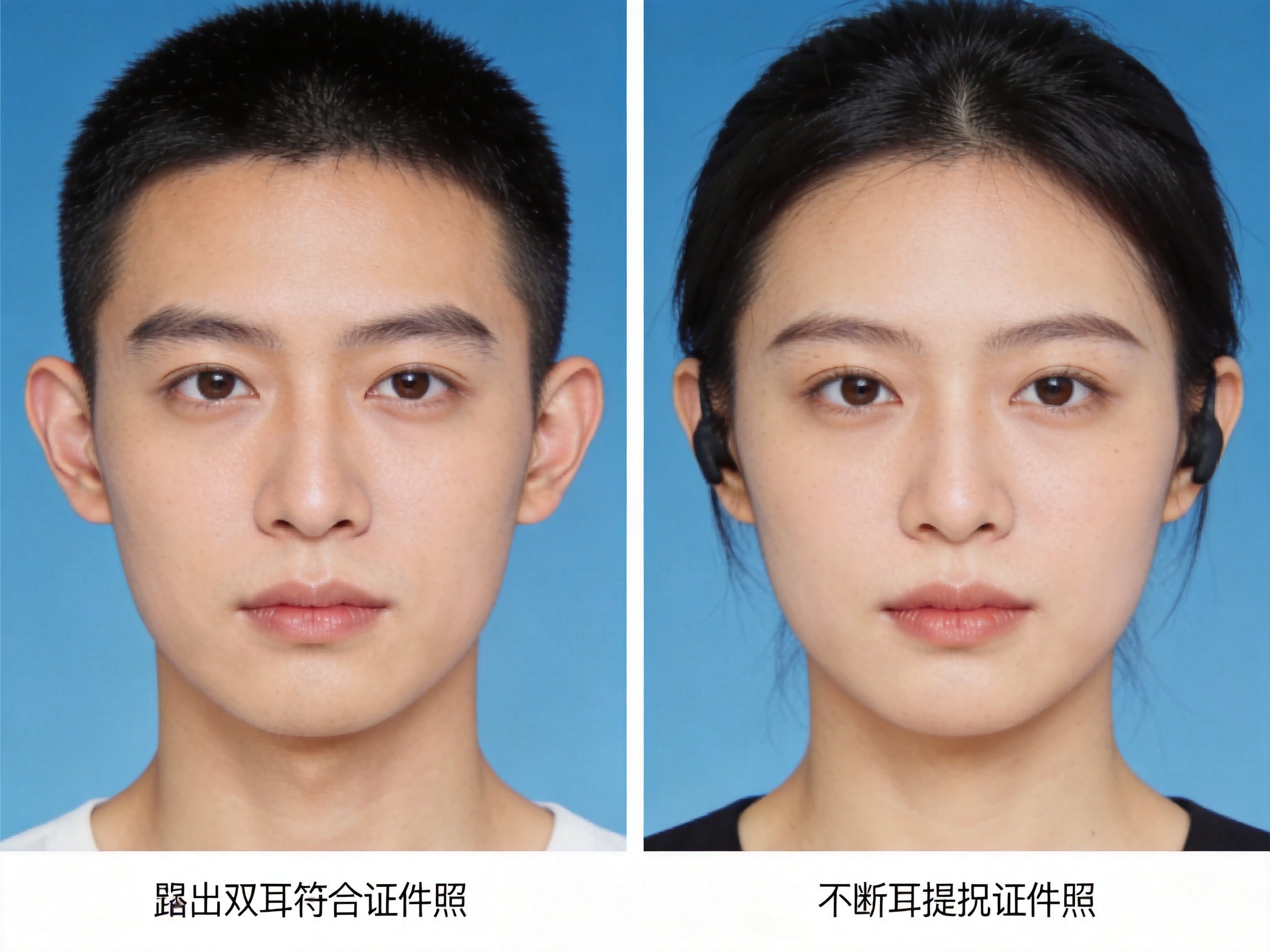 自考报名照片需要露耳朵吗：2026年自考报名照片露耳朵要求解答相关场景示意图