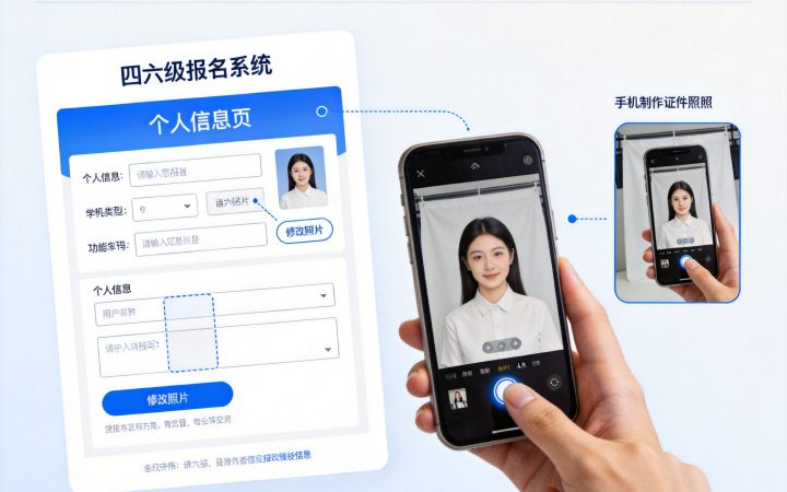 2026下半年英语四六级报名照片审核通过后还能修改上传吗内容配图