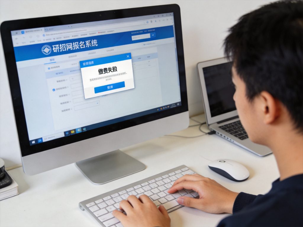 2026年研究生考试报名缴费失败常见原因及解决方法相关场景示意图