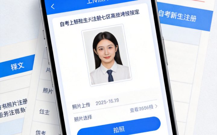 2026自考报名照片怎么用手机在线免费制作符合要求的电子版：2026年四川省自考报名照片手机在线制作指南内容配图