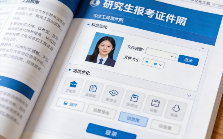 2027研究生报名照片压缩后变模糊 清晰控制文件大小处理方法相关场景示意图