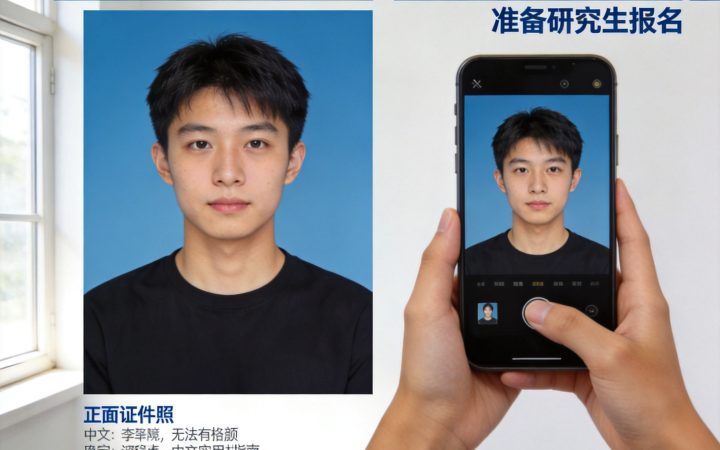 2027研究生报名照片如何用手机拍摄：光线、机位与画面构图步骤相关场景示意图