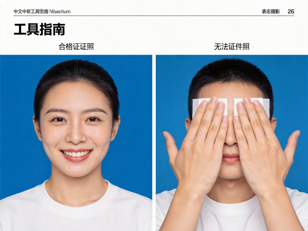 2027研究生报名照片面部表情与露齿要求解答相关场景示意图