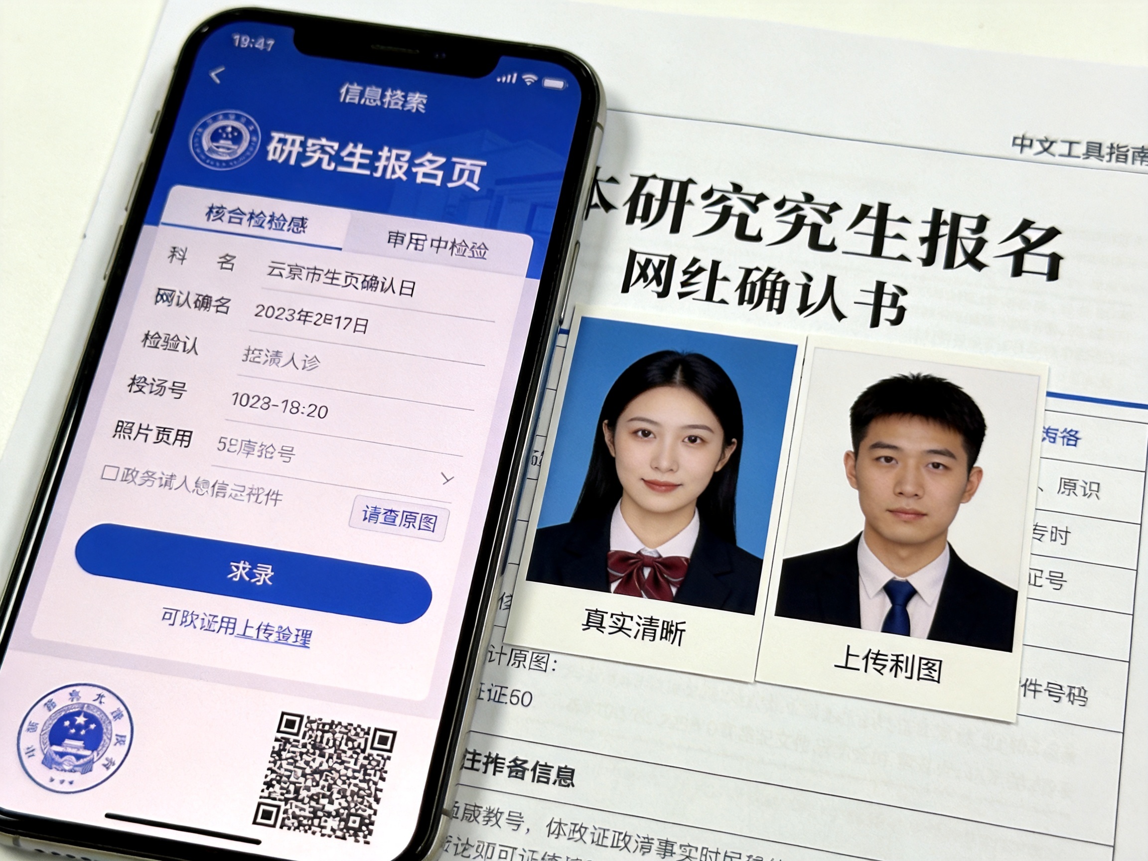 2027研究生网上确认照片和报名照片有什么区别，需要准备不同照片吗？相关场景示意图