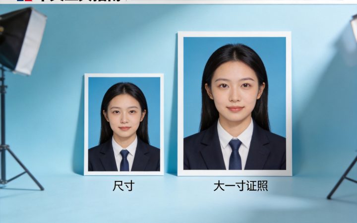 一寸证件照和大一寸证件照有什么区别？尺寸像素与用途对照：2026一寸与大一寸证件照区别 尺寸像素用途对照内容配图