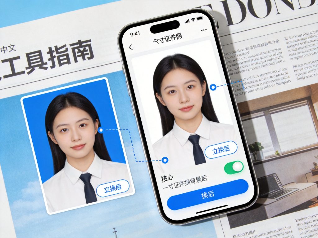 一寸证件照怎么用手机免费更换背景颜色？详细操作步骤：2026一寸证件照手机免费更换背景颜色操作指南相关场景示意图