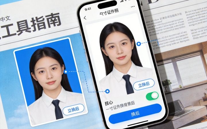 一寸证件照怎么用手机免费更换背景颜色？详细操作步骤：2026一寸证件照手机免费更换背景颜色操作指南内容配图
