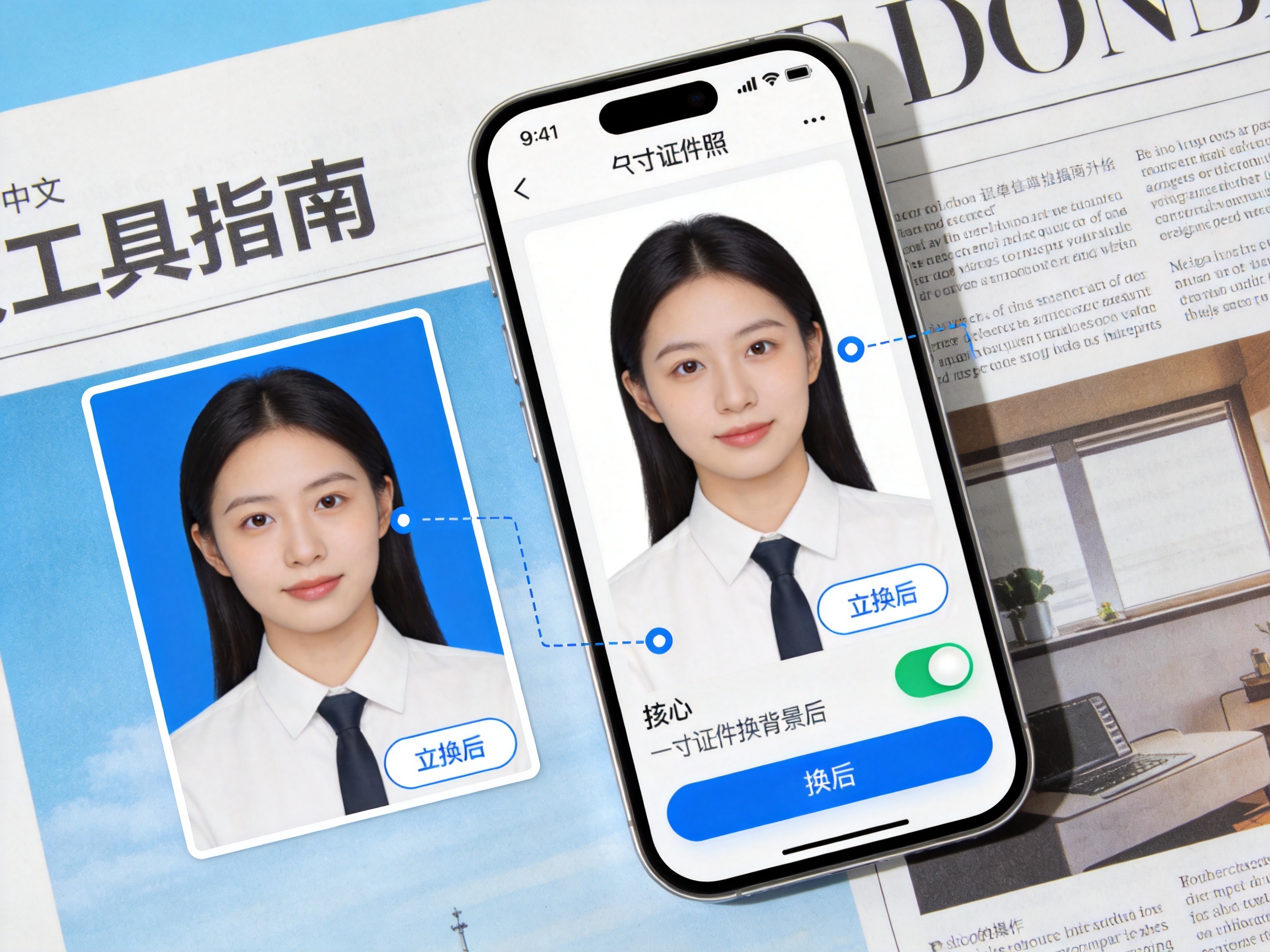 一寸证件照怎么用手机免费更换背景颜色？详细操作步骤：2026一寸证件照手机免费更换背景颜色操作指南内容配图