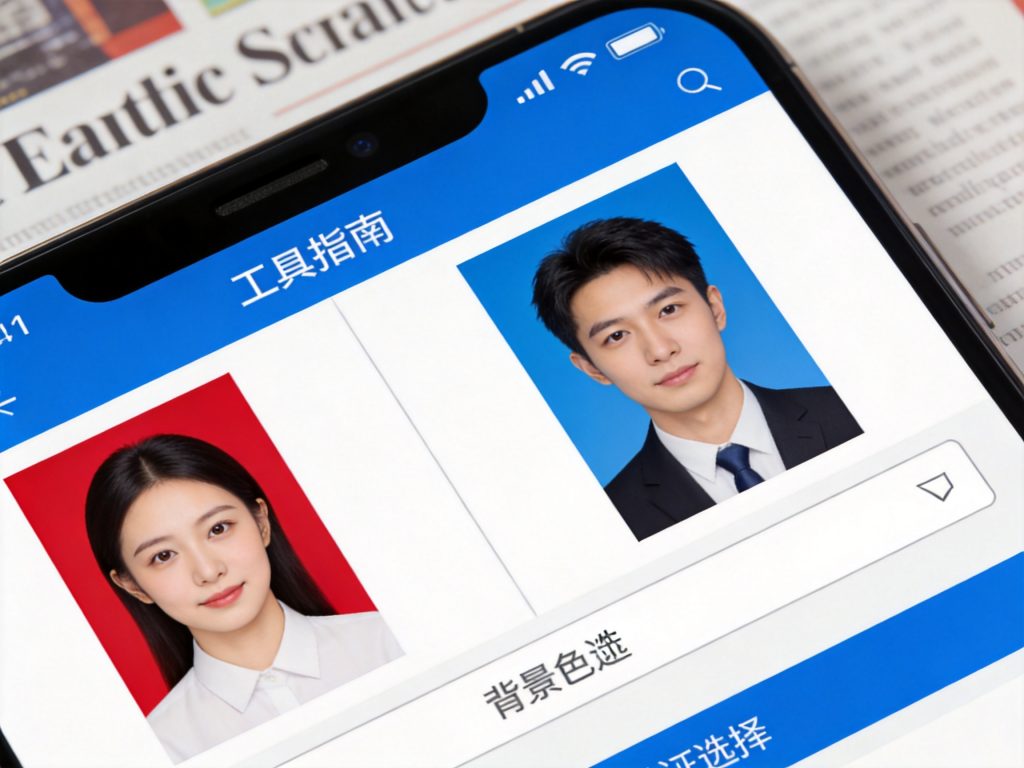 一寸证件照怎么用手机免费更换背景颜色？详细操作步骤：2026一寸证件照手机免费更换背景颜色详细操作指南相关场景示意图