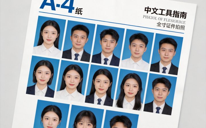 一寸证件照排版怎么操作？一张A4纸排版方法与打印设置：2026一寸证件照A4纸排版操作方法与打印设置参考内容配图