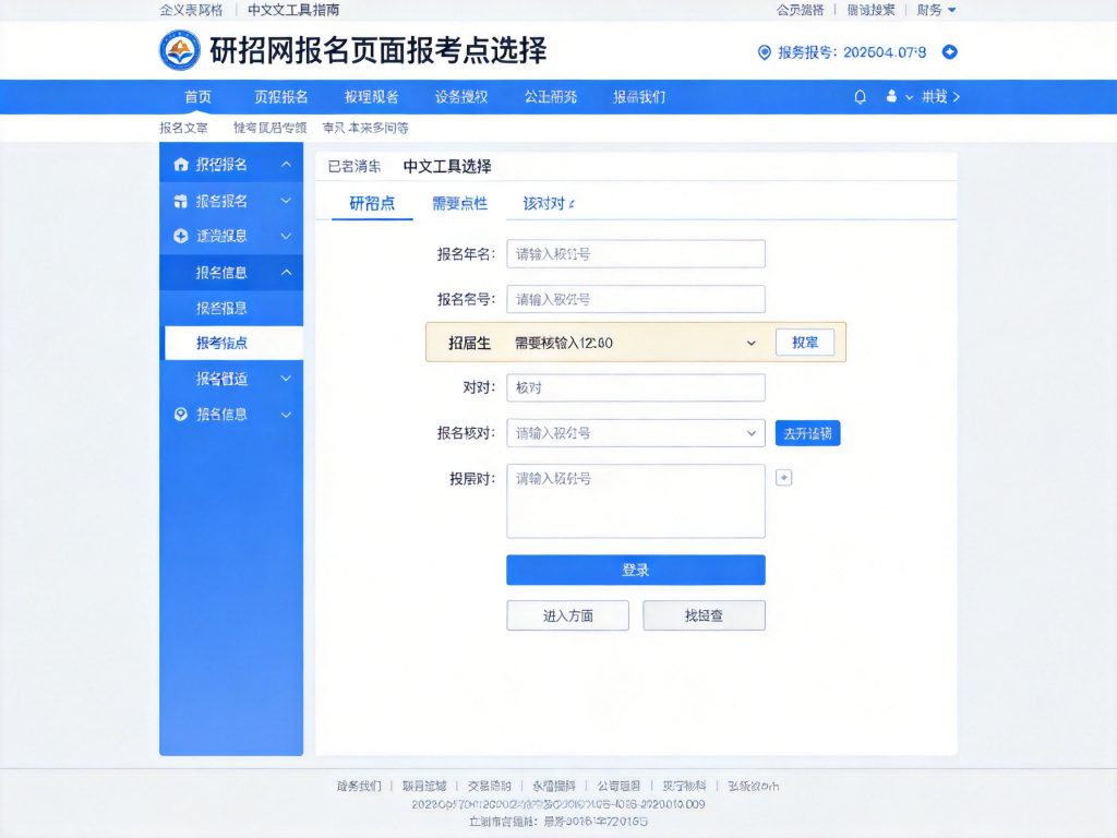 往届生报考2027研究生报考点选择规则相关场景示意图