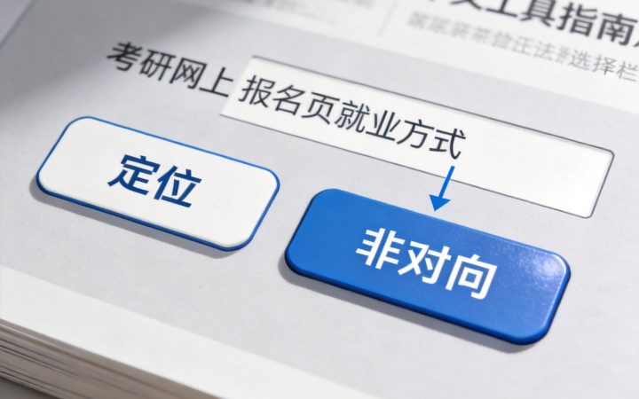 研究生报名定向和非定向就业有什么区别？怎么选：2026考研报名：定向和非定向就业区别与选择相关场景示意图